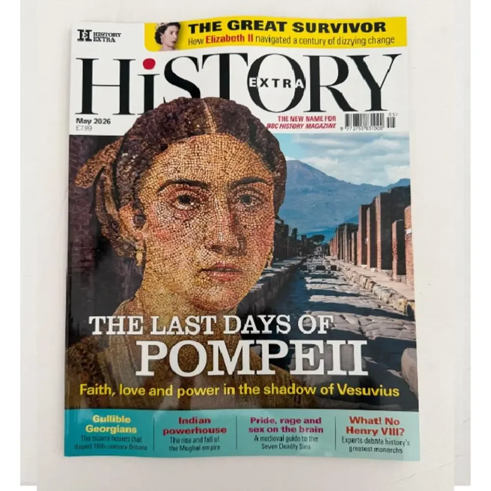 History Extra Magazine Lot of 8 Jan-Aug 2026 Vikings Pompeii Boleyn Odyssey